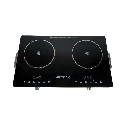 PLACA COCINA VITRO FTX 7000W 220V DIG/2HORN/NEGRO C/SELEC FEC-2H