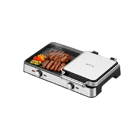PARRILLA ELECTRICA FTX 2100W 220V GRILL 2EN1 EG2-718