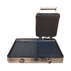 PARRILLA ELECTRICA FTX 2100W 220V GRILL 2EN1 EG2-718