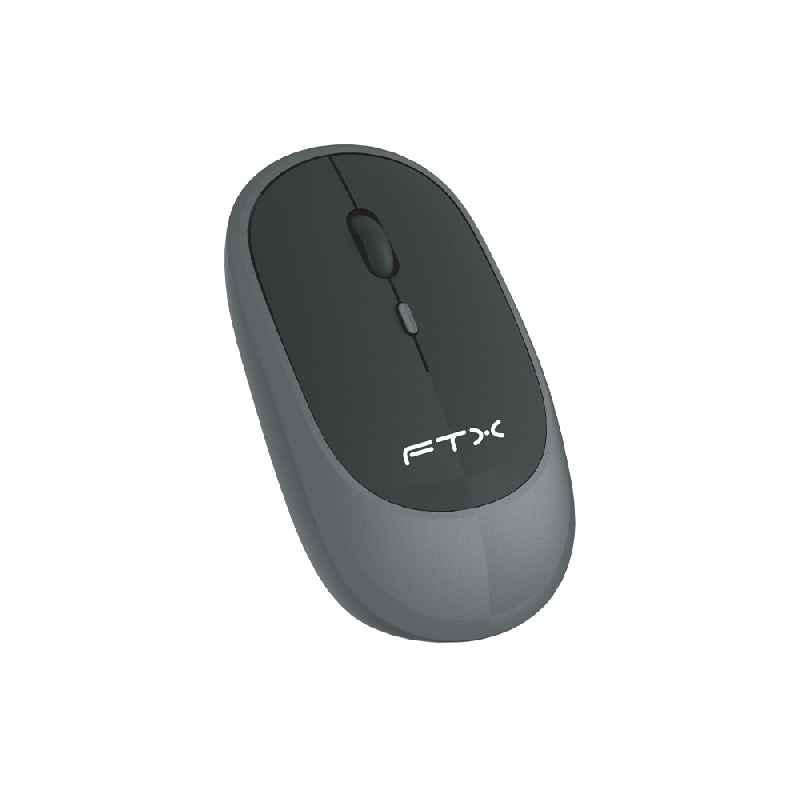 MOUSE WIR/BT FTX MWB59 1600DPI/4 BOT/RECARGABLE/NEGRO-GRIS 128953