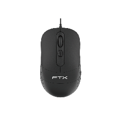 MOUSE USB FTX M73 2400DPI/4 BOT/1.2M/NEGRO 128861