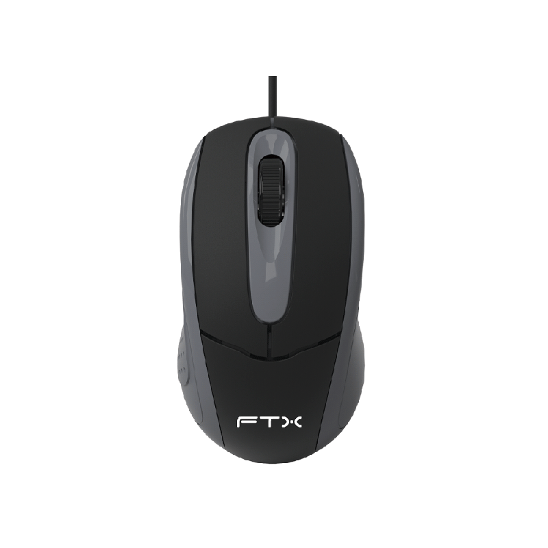 MOUSE USB FTX M56 1000DPI/3 BOT/1.2M/NEGRO-GRIS 128878