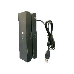 LECTOR TARJETA FTX USB BANDA MAGNETICA BIDIRECCIONAL MCR-100 NEGRO