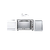 HORNO ELECTRICO FTX 60L 2500W 220V PLATA ESPEJADO EO2-602S 132639