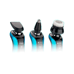 AFEITADORA INALAMBRICA FTX 12EN1 IPX6/RECARG NEGRO/AZUL ESH-300 131564