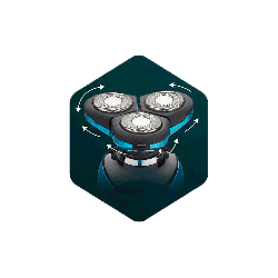 AFEITADORA INALAMBRICA FTX 12EN1 IPX6/RECARG NEGRO/AZUL ESH-300 131564