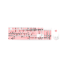 TECLADO+MOUSE WIR FTXGK600 NUM/POR/BLA-ROSA 099666