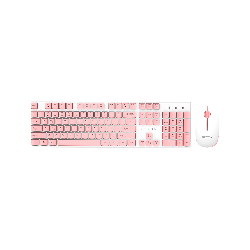 TECLADO+MOUSE WIR FTXGK600 NUM/ESP/BLA-ROSA 099659