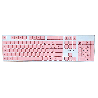 TECLADO+MOUSE WIR FTXGK600 NUM/ESP/BLA-ROSA 099659