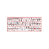 TECLADO BT FTXB1000 ULTRA SLIM ESP/ROSA 099536