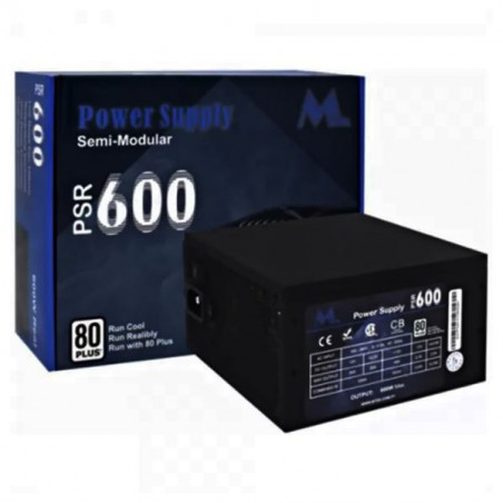 Fuente PSR600 Mtek Real 80 Plus