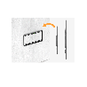 SOPORTE P/TV 32" A 75" FTX 176F 45KG/FIJO NEGRO