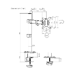 SOPORTE P/1MON 17" A 32" FTX FTX66-C011 9KG/ART/INC45/GIR90/ROT180