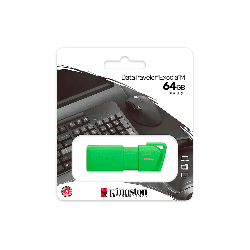 PEN KINGSTON  64GB KC-U2L64-7LG USB-A DATATRAVELER EXODIA M VERDE