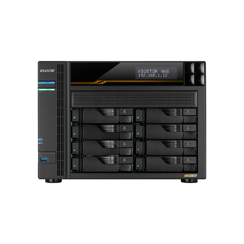 NAS ASUSTOR AS6808T QC 2.3/8BAY/16G/4-GBLAN/4 M.2/2USB4/3USB3.2
