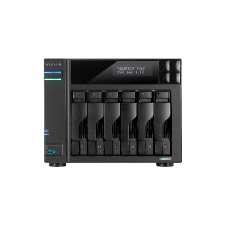 NAS ASUSTOR AS6706T V2 QC 2.0/6BAY/8G/4 M.2/2-GBLAN/HDMI/2USB3.2