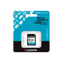 MEM SD KINGSTON 512GB SDG4/512GB 200/160 CANVAS GO PLUS