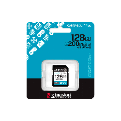 MEM SD KINGSTON 128GB SDG4/128GB 200/100 CANVAS GO PLUS CLASS 10