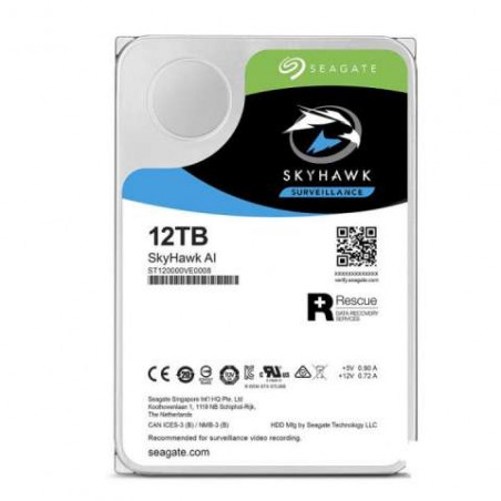Disco Duro 12.0 TB Seagate 7200 256MB Surveillance