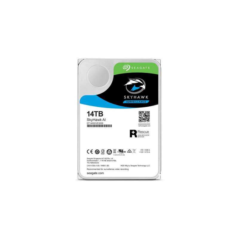 Disco Duro 14.0 TB Seagate 7200 256MB Surveillance