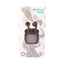 AURI EARPHONE FTX E26P-BK BT/MIC/TWS/TOUCH/IPX6 NEGRO 124535