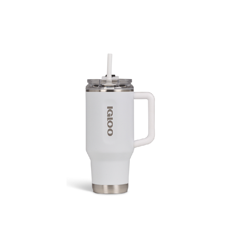 VASO TERM IGLOO  950ML SSTL TRVL MUG C/PAJITA BLANCO 4P 71221