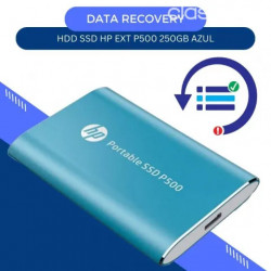 Disco Duro SSD 250GB HP Ext 7PD50AA-ABC P500 Azul