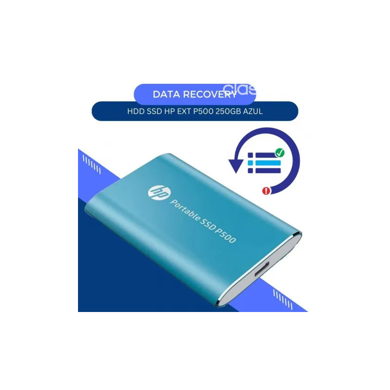 Disco Duro SSD 250GB HP Ext 7PD50AA-ABC P500 Azul