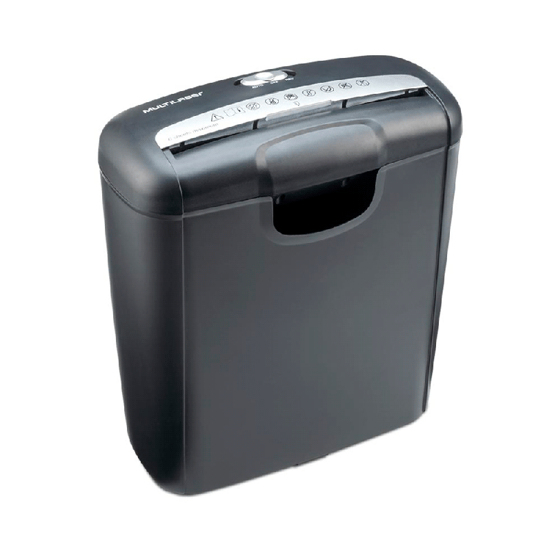 TRITURADORA DE PAPEL 220V 6HOJAS/10L/NEGRO OF010EUR MULTILASER