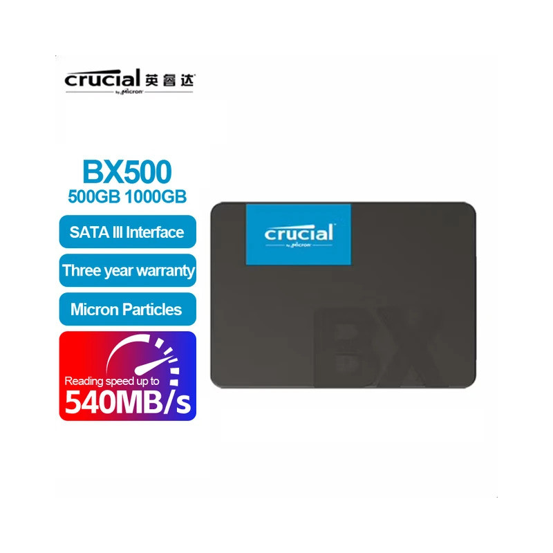 Disco Duro SSD 500GB BX500 Crucial 2.5