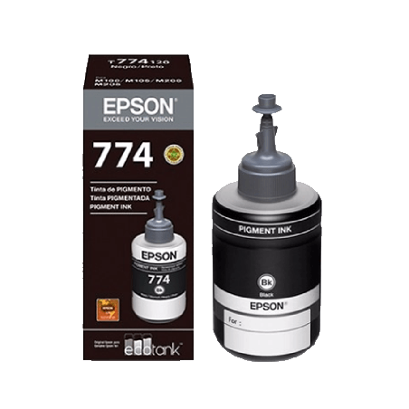 TINTA EPSON T774 120 NEGRO M100/M105/M200/M205 T774120-AL 140ML