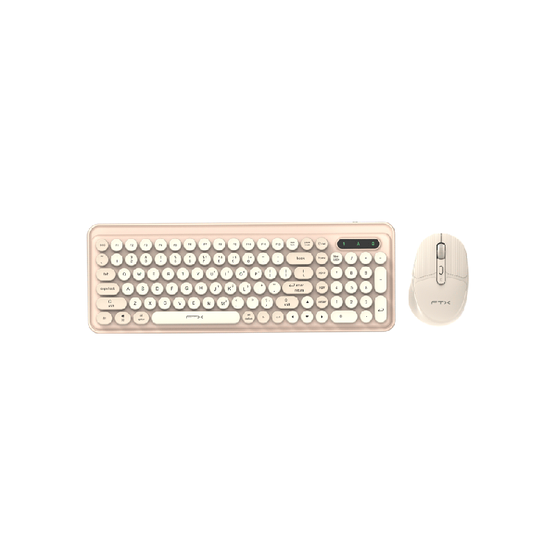 TECLADO+MOUSE WIR/BT FTXGK02 NUM/POR/GOLD 106142