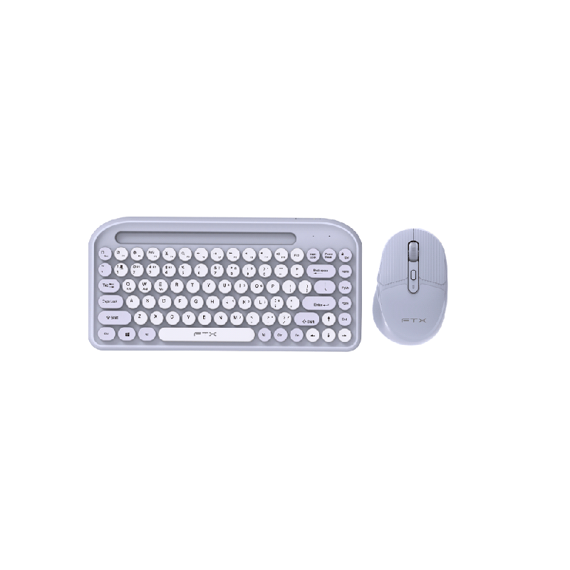 TECLADO+MOUSE WIR/BT FTXGK01 ESP/POP/LILA 106050
