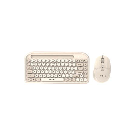 TECLADO+MOUSE WIR/BT FTXGK01 ESP/POP/GOLD 106074