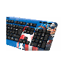TECLADO USB XTECH XTK-M401CA CAPITAN AMERICA ESP/AZUL/MULTIMEDIA PSJ