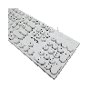 TECLADO USB FTXK22 NUM/POR/POP/BLAN 099727