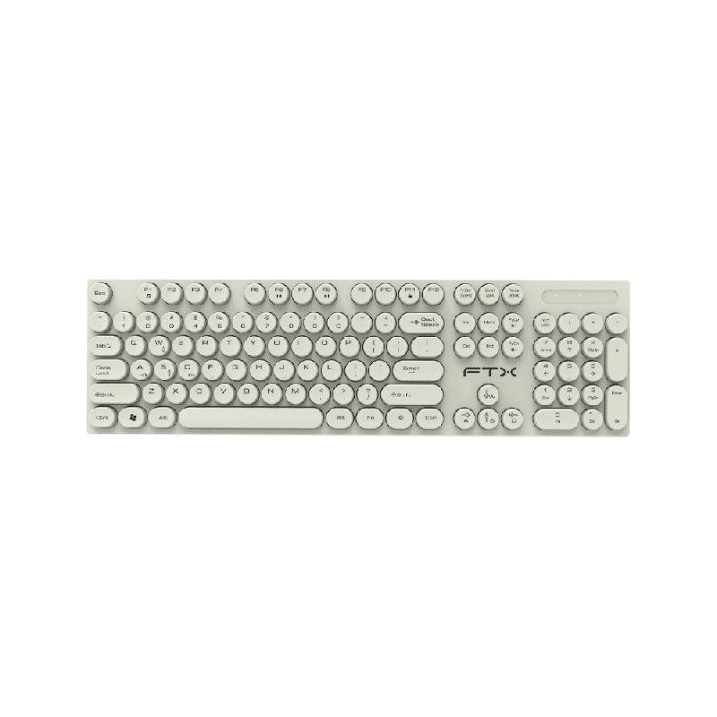 TECLADO USB FTXK22 NUM/ESP/POP/BLAN 099710