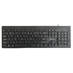 TECLADO USB FTXK100E NUM/ING/NEGRO 095316