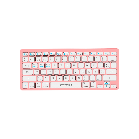 TECLADO BT FTXB1000 ULTRA SLIM POR/ROSA 099543