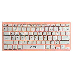 TECLADO BT FTXB1000 ULTRA SLIM POR/ROSA 099543