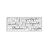 TECLADO BT FTXB1000 ULTRA SLIM POR/PLATA 099529