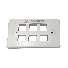 TAPA PLAST.DE 06 PUERTOS LP-3317V6WH LANPRO