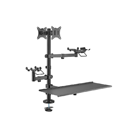 SOPORTE P/POS IMP/2MON/SCAN 17" A 32" FTX FTX-02LD 9KG/ART/ROT180/GIR