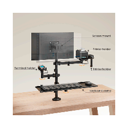 SOPORTE P/POS IMP/2MON/SCAN 17" A 32" FTX FTX-02LD 9KG/ART/ROT180/GIR