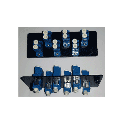 PANEL ADAPTADOR FIBRA O. DUPLEX  X6 LC-UPC SM 12P LP-F1716CBKS11 LANPR