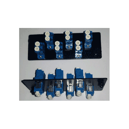 PANEL ADAPTADOR FIBRA O. DUPLEX  X6 LC-UPC SM 12P LP-F1716CBKS11 LANPR