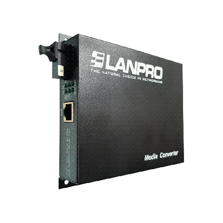 CONVERTIDOR FIBRA O. WDM 10/100/1000 LANP SC SM X 40KM LP-ICF3100D-40