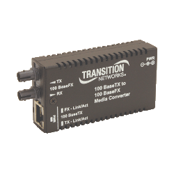 CONVERTIDOR FIBRA O. WDM 10/100 SM 20KM M/E-TX-FX TRANSITION