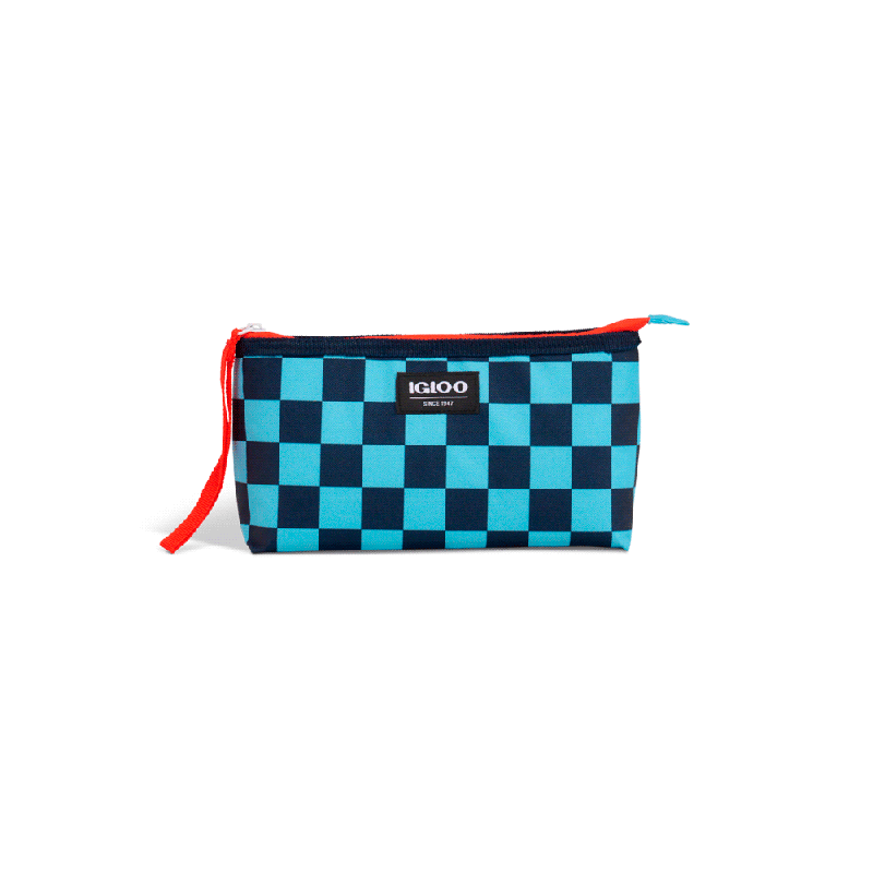 CONSERV BOLSA IGLOO KIDS LUNCH SNACK BLU CHCKR 12P 64300