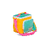 CONSERV BOLSA IGLOO  9LAT RETRO SQUARE LUNCH YLW/MINT 1P 66061